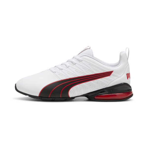 PUMA Voltaic Evo Fast Men's Running Shoes in White/Black/For All Time Red - 310937_02
