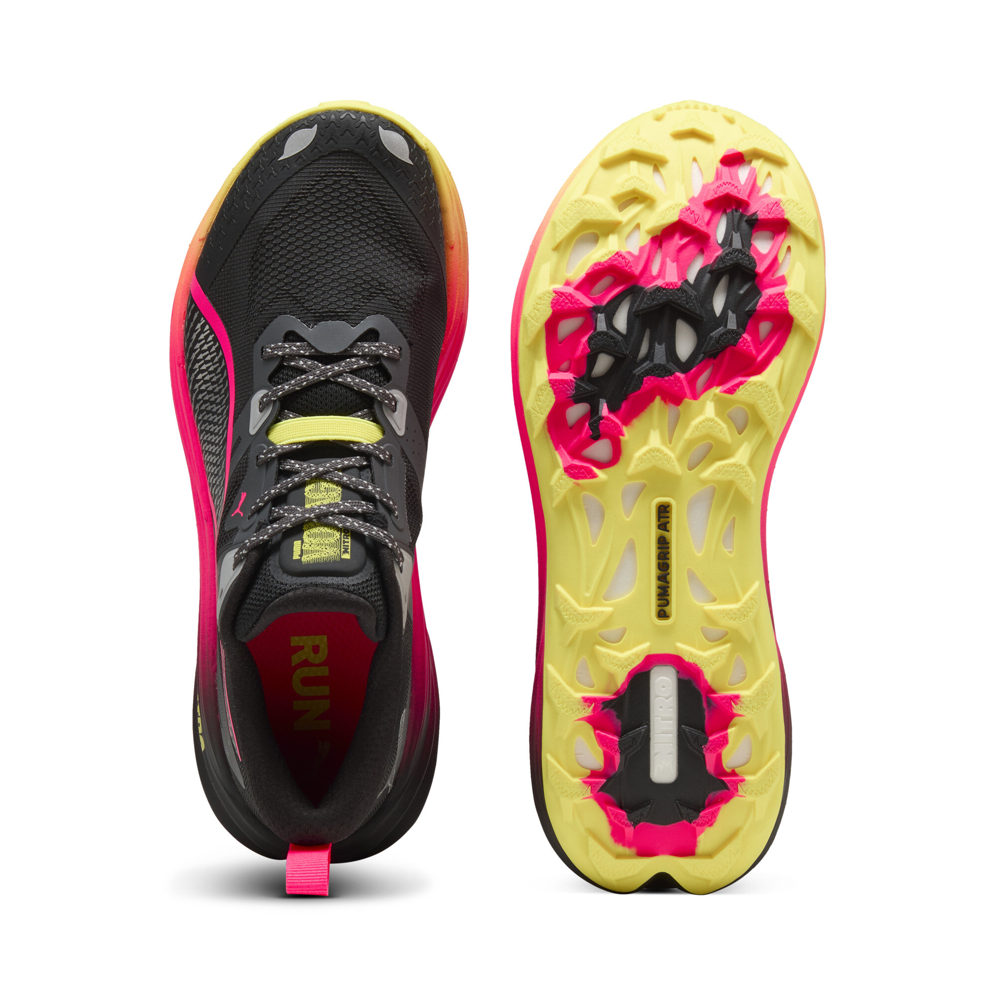 PUMA Voyage NITROâ¢ 4 hardloopschoenen voor Heren, Roze/Zwart, Maat 44 thumbnail 4