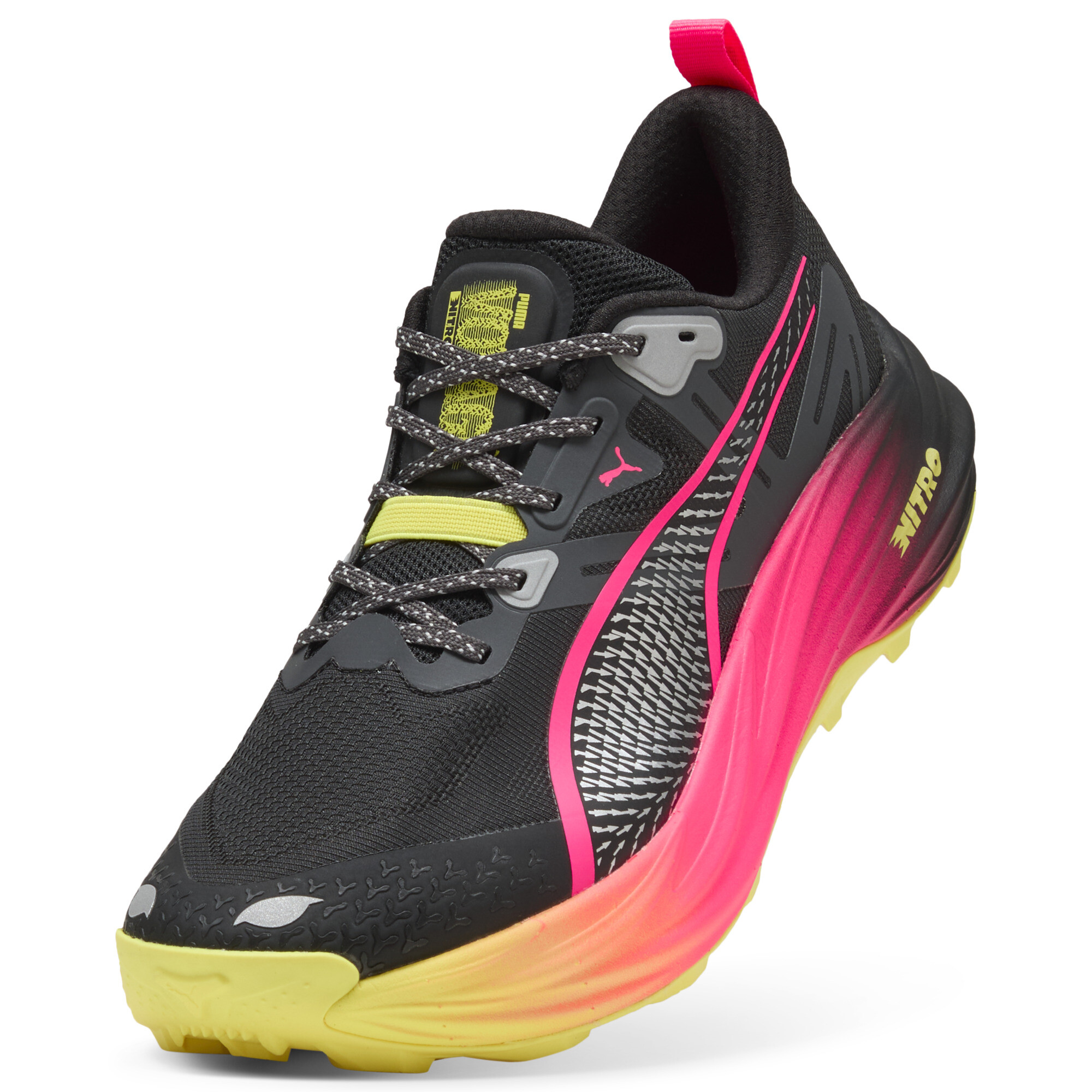 PUMA Voyage NITROâ¢ 4 hardloopschoenen voor Heren, Roze/Zwart, Maat 44 thumbnail 2