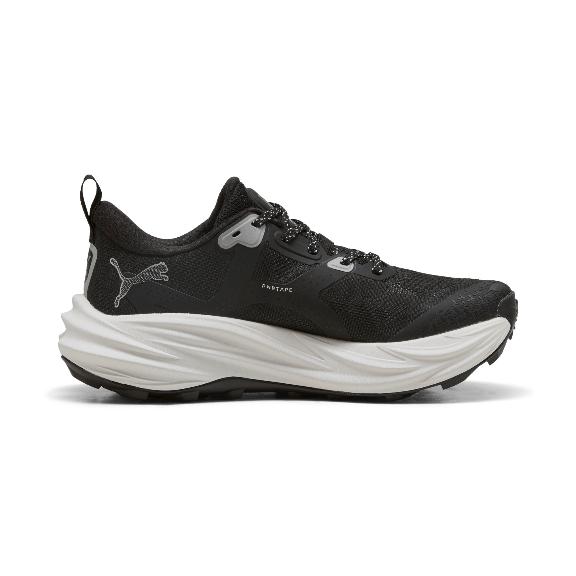 PUMA Voyage NITROâ¢ 4 hardloopschoenen voor Dames, Zwart/Zilver, Maat 39 thumbnail 3