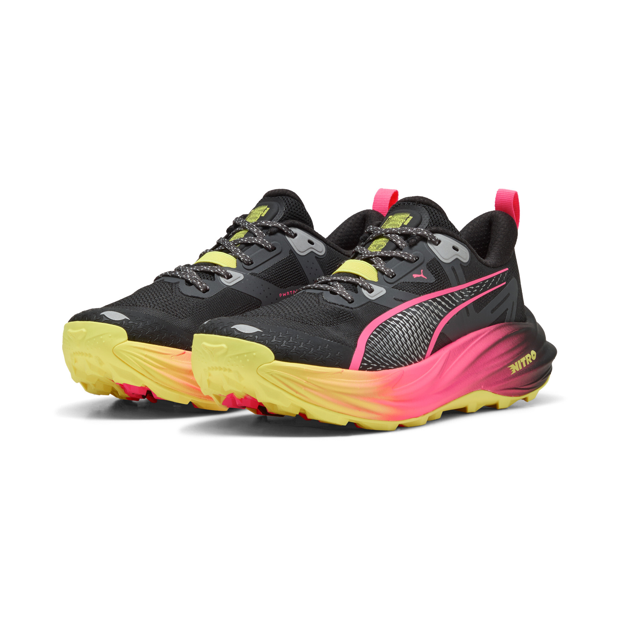 PUMA Voyage NITROâ¢ 4 hardloopschoenen voor Dames, Roze/Zwart, Maat 36 thumbnail 6