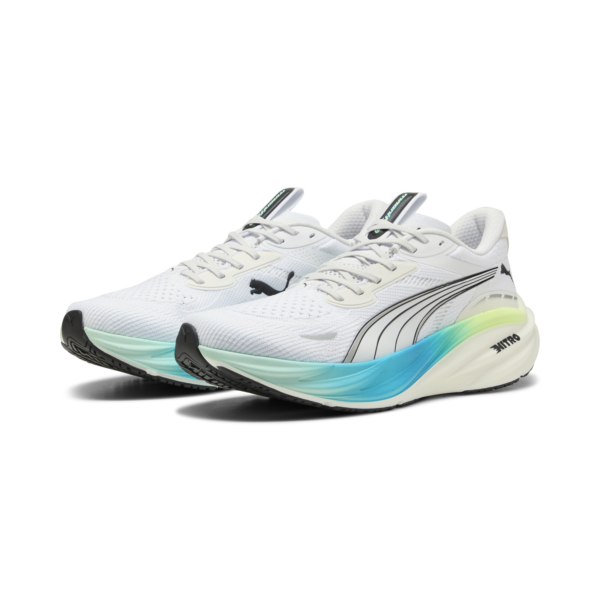 PUMA Magnify NITROâ¢ 3 hardloopschoenen voor Heren, Wit, Maat 41 thumbnail 6