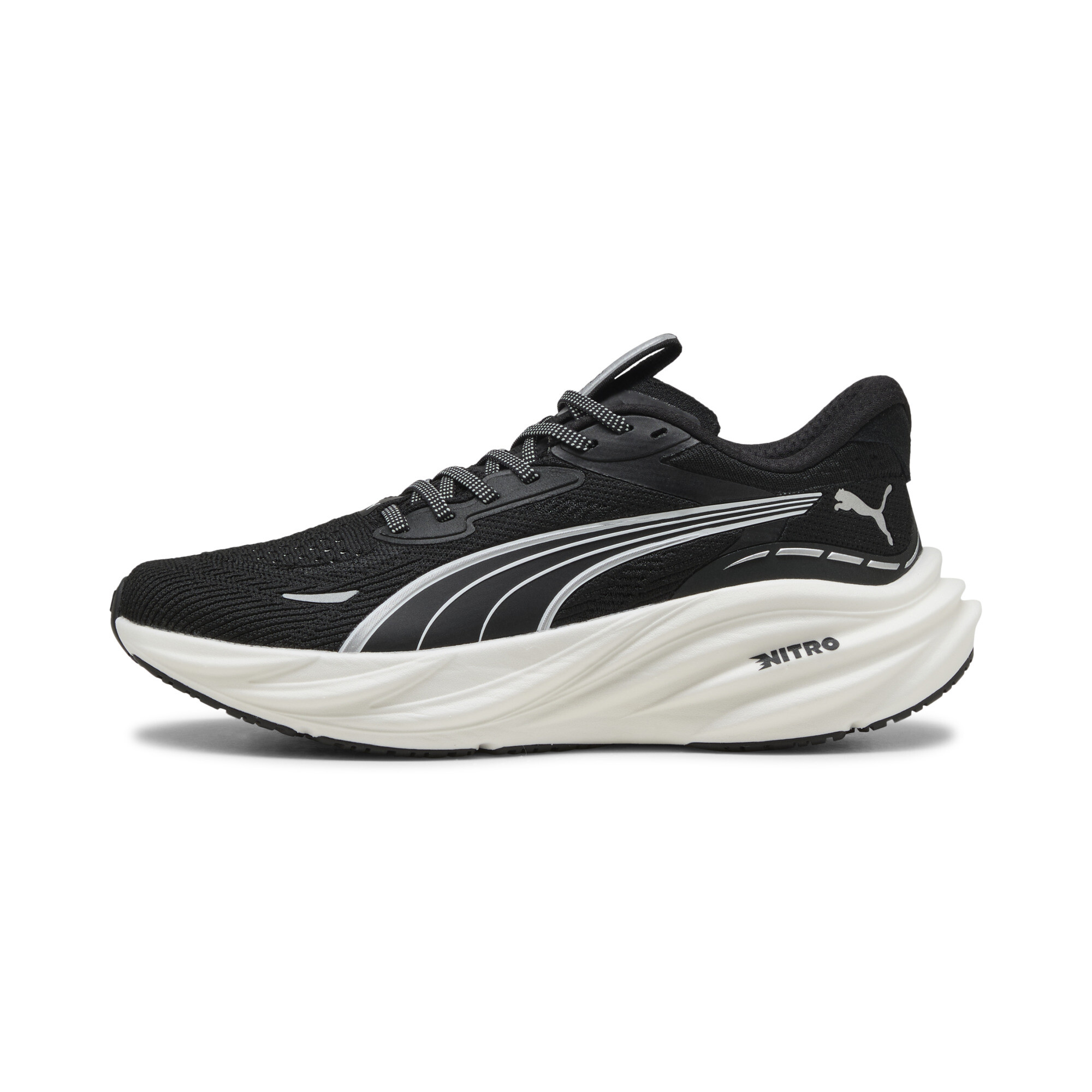 PUMA Magnify NITROâ¢ 3 hardloopschoenen voor Dames, Zwart/Wit, Maat 40,5 thumbnail 5