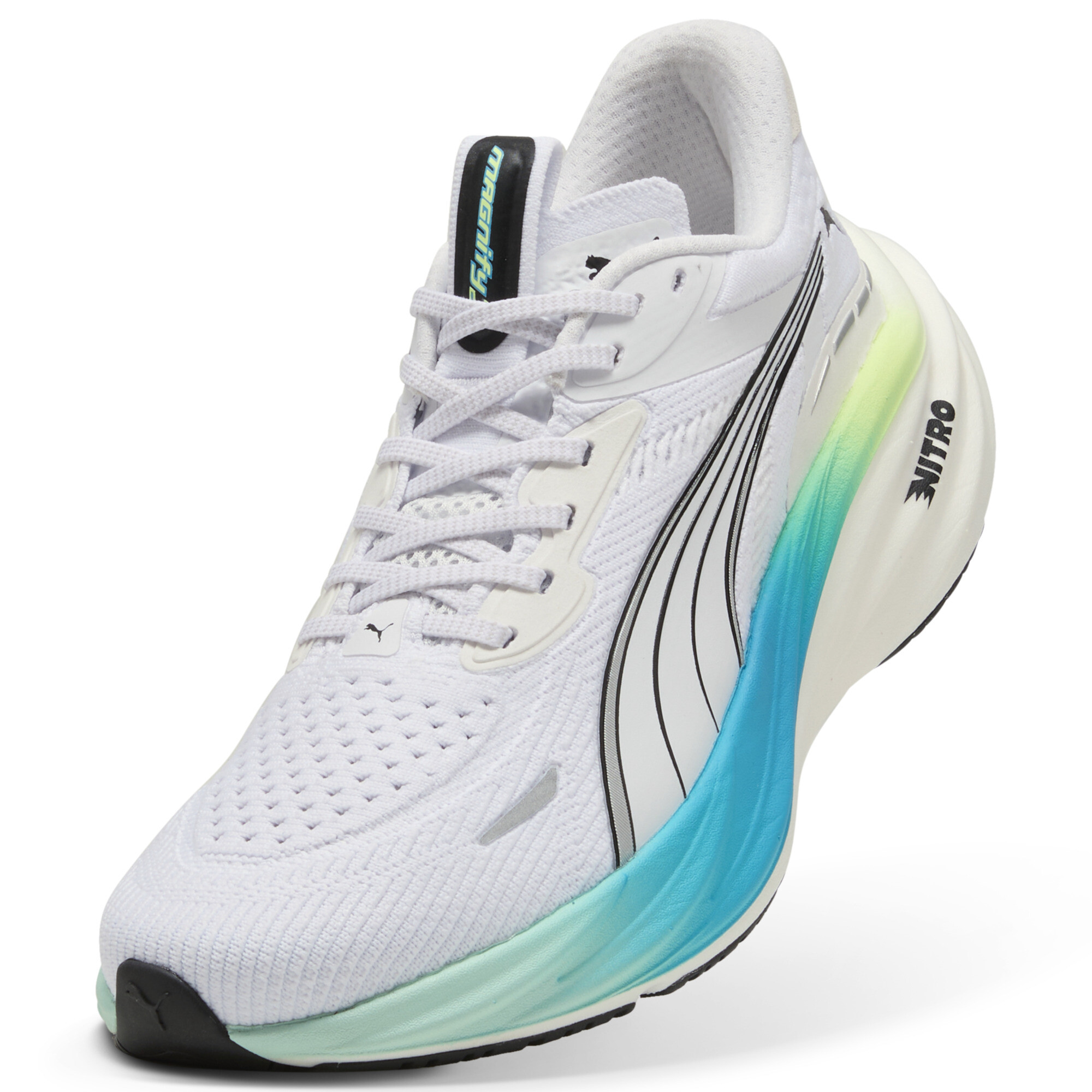 PUMA Magnify NITROâ¢ 3 hardloopschoenen voor Dames, Wit, Maat 38,5 thumbnail 2