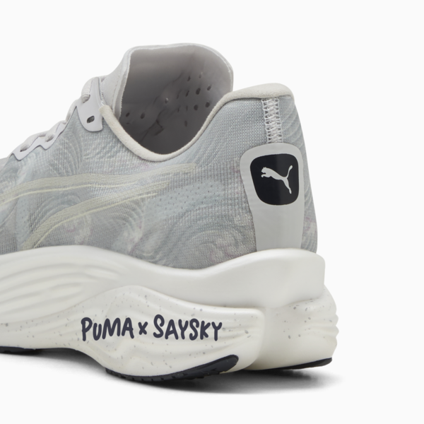 Tenis running Deviate NITRO Elite 3 PUMA x SAYSKY para hombre, Cool Light Gray-New Navy, large-MEX