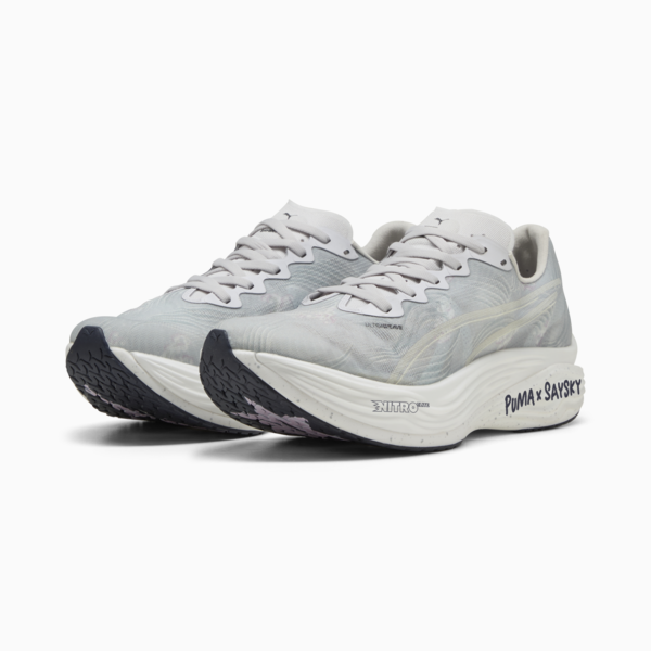 Tenis running Deviate NITRO Elite 3 PUMA x SAYSKY para hombre, Cool Light Gray-New Navy, large-MEX