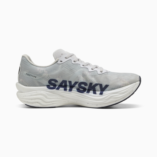Tenis running Deviate NITRO Elite 3 PUMA x SAYSKY para hombre, Cool Light Gray-New Navy, large-MEX