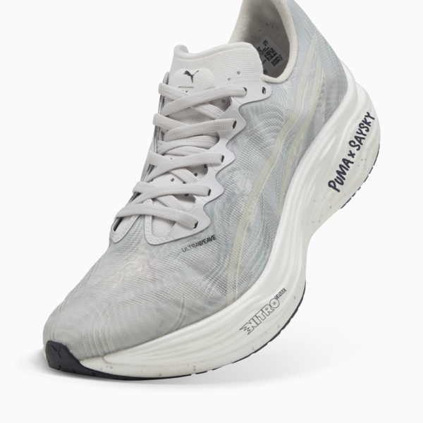 Tenis running Deviate NITRO Elite 3 PUMA x SAYSKY para hombre, Cool Light Gray-New Navy, large-MEX