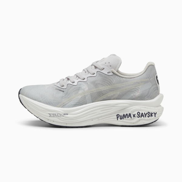PUMA x SAYSKY Deviate NITRO™ Elite 3 Running Shoes Women, Cool Light Gray-New Navy, large-MEX