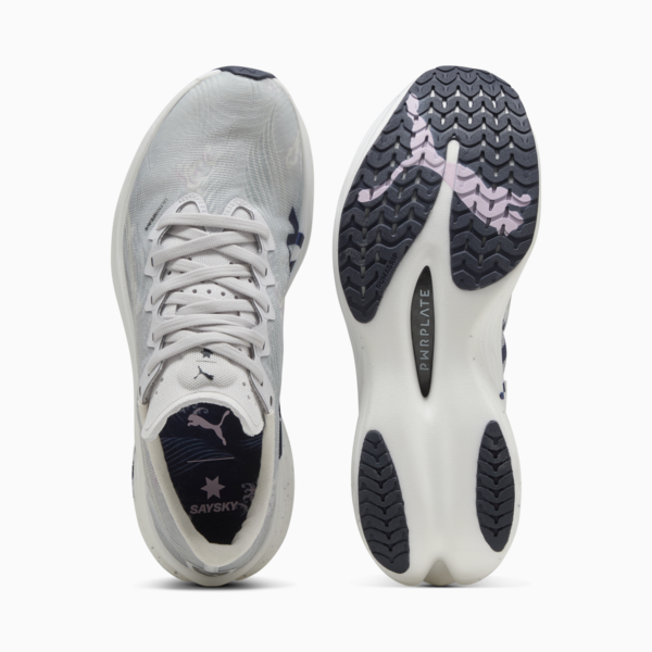 PUMA x SAYSKY Deviate NITRO™ Elite 3 Running Shoes Women, Cool Light Gray-New Navy, large-MEX