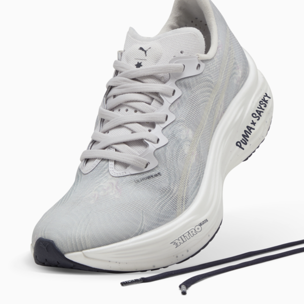 PUMA x SAYSKY Deviate NITRO™ Elite 3 Running Shoes Women, Cool Light Gray-New Navy, large-MEX