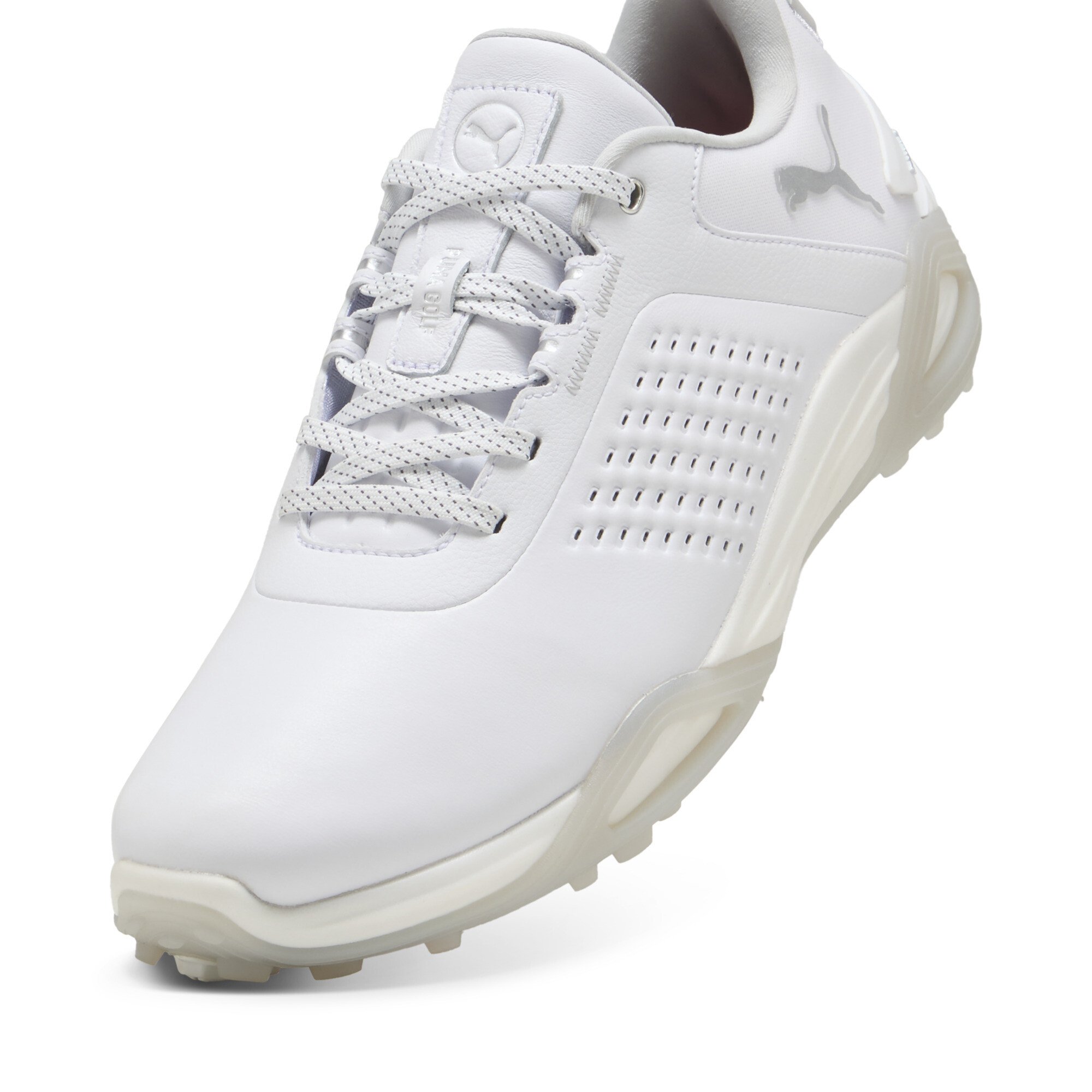 Shadowcat NITRO™ leren golfschoenen voor Heren, Grijs/Wit, Maat 42 | PUMA