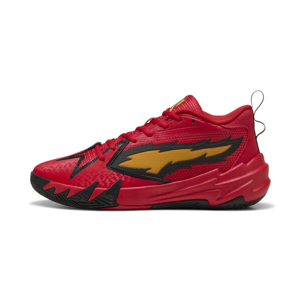 Red low top basketball shoes top