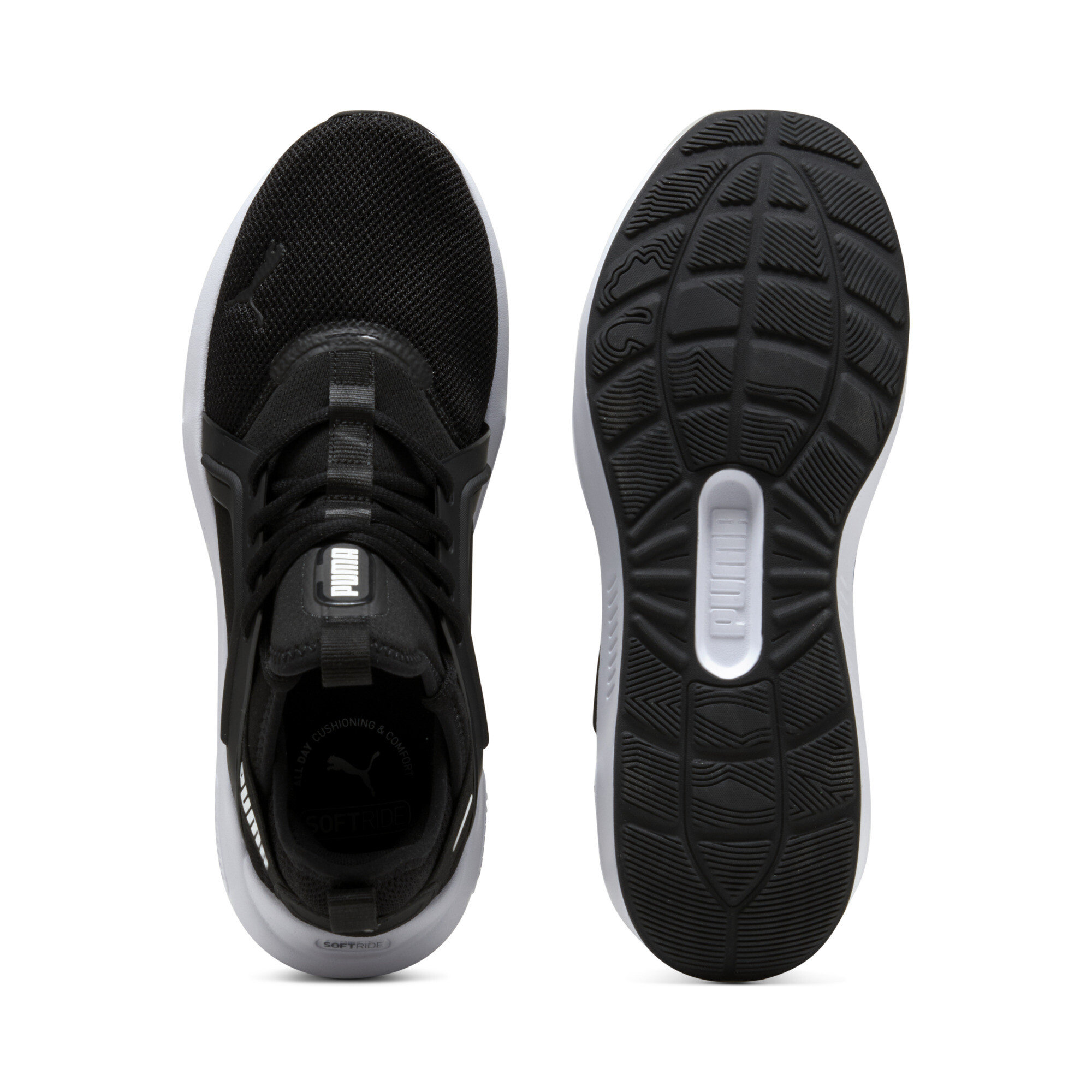 PUMA Softride Enzo 5 hardloopschoenen, Zwart/Wit, Maat 41 thumbnail 4