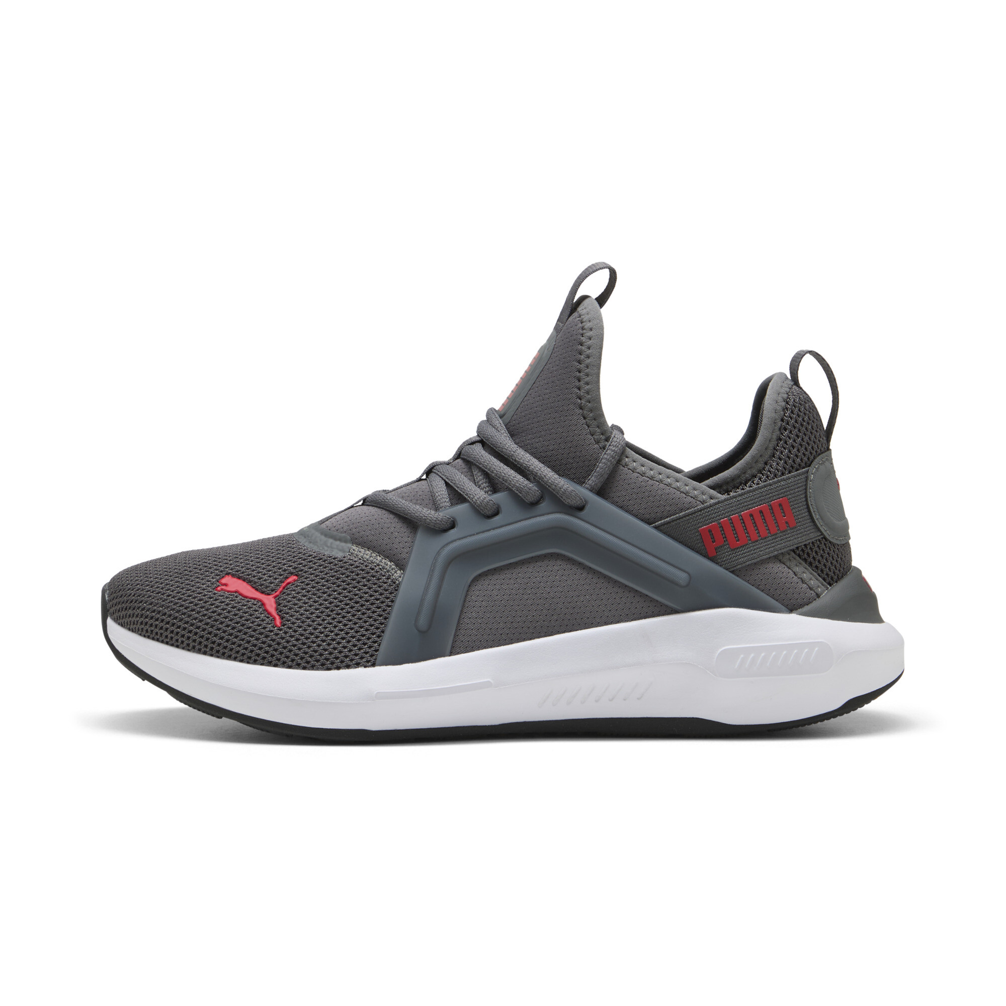 Puma Softride Enzo 5 Laufschuhe | Cool Dark Gray/Red/White | Größe: 48