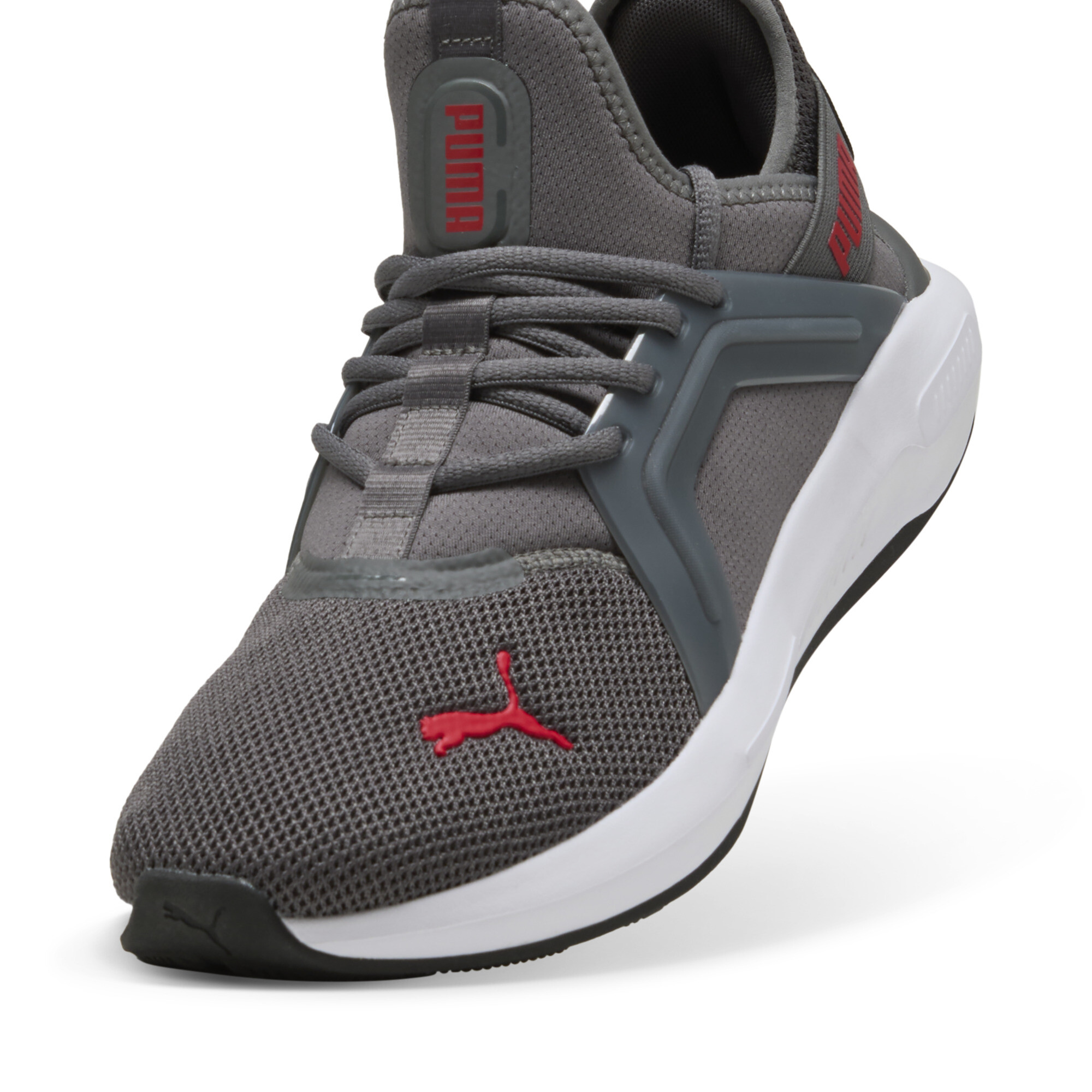 Softride Enzo 5 hardloopschoenen, Grijs/Rood/Wit, Maat 42 | PUMA