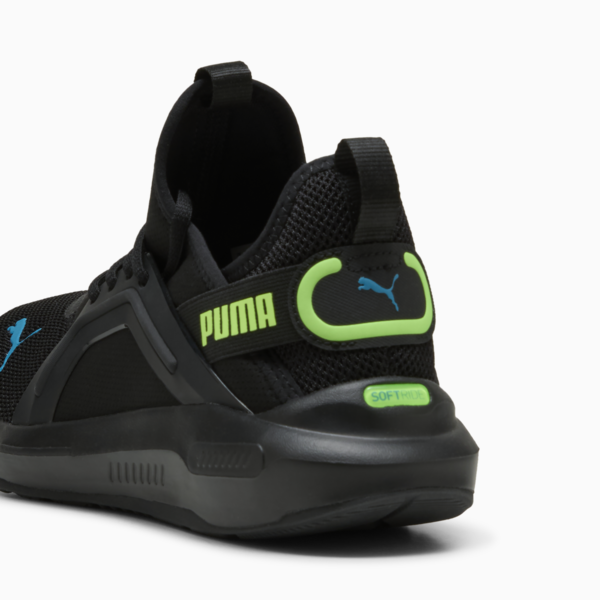 Softride Enzo 5 Running Shoes, PUMA Black-Green Glare-Tropical Blue, large-ZAF