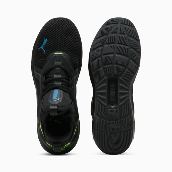 Softride Enzo 5 Running Shoes, PUMA Black-Green Glare-Tropical Blue, large-ZAF