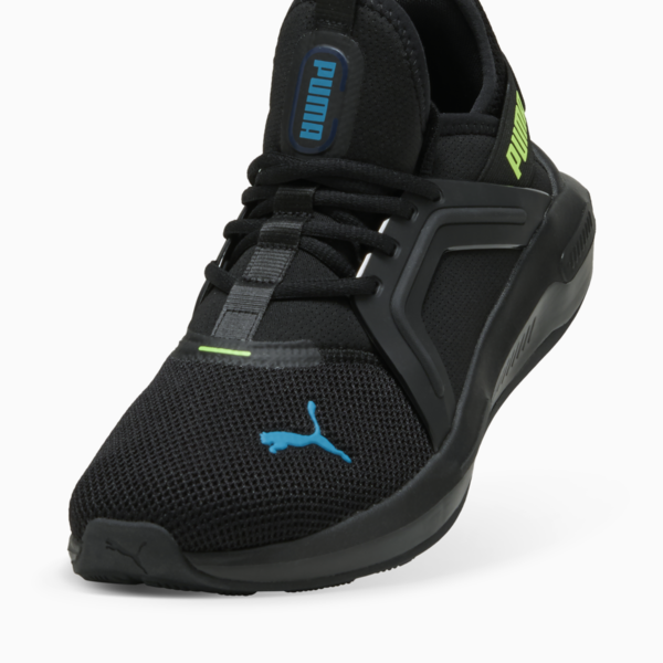 Softride Enzo 5 Running Shoes, PUMA Black-Green Glare-Tropical Blue, large-ZAF