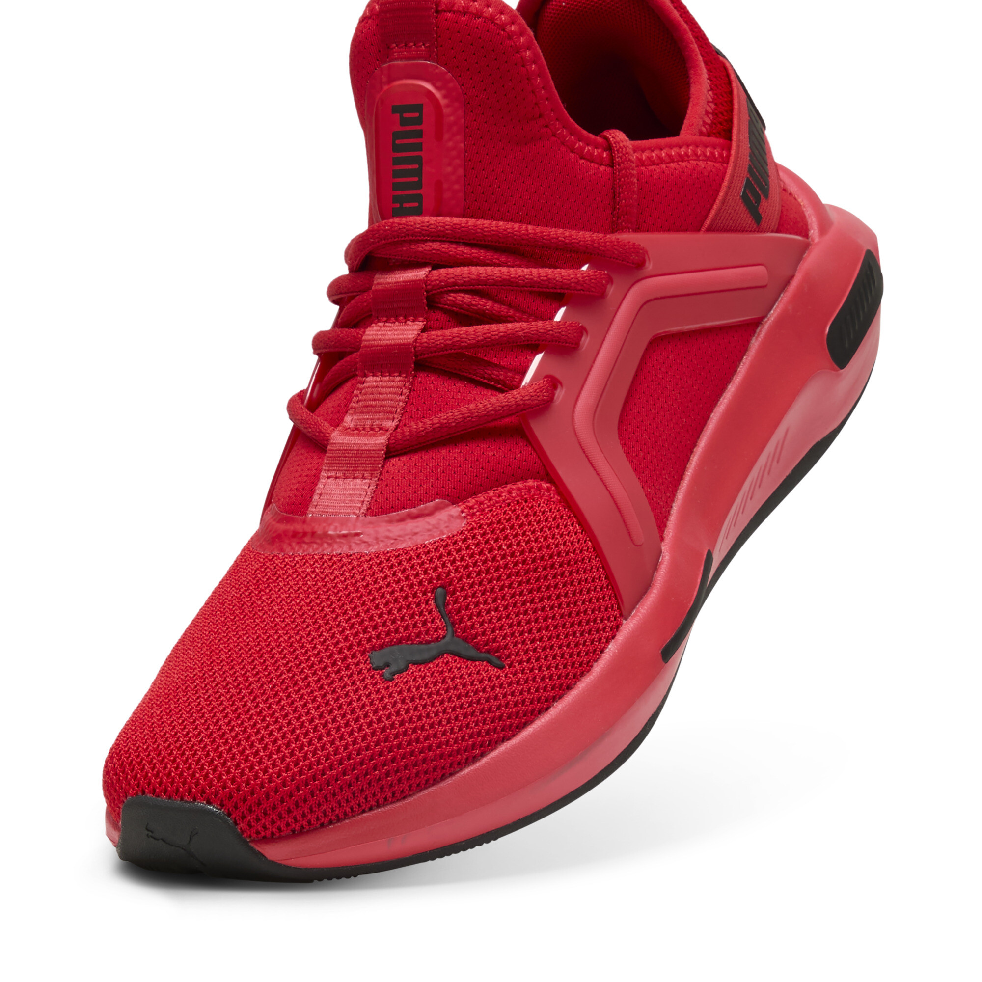 PUMA Softride Enzo 5 hardloopschoenen, Zwart/Rood, Maat 38,5 thumbnail 2