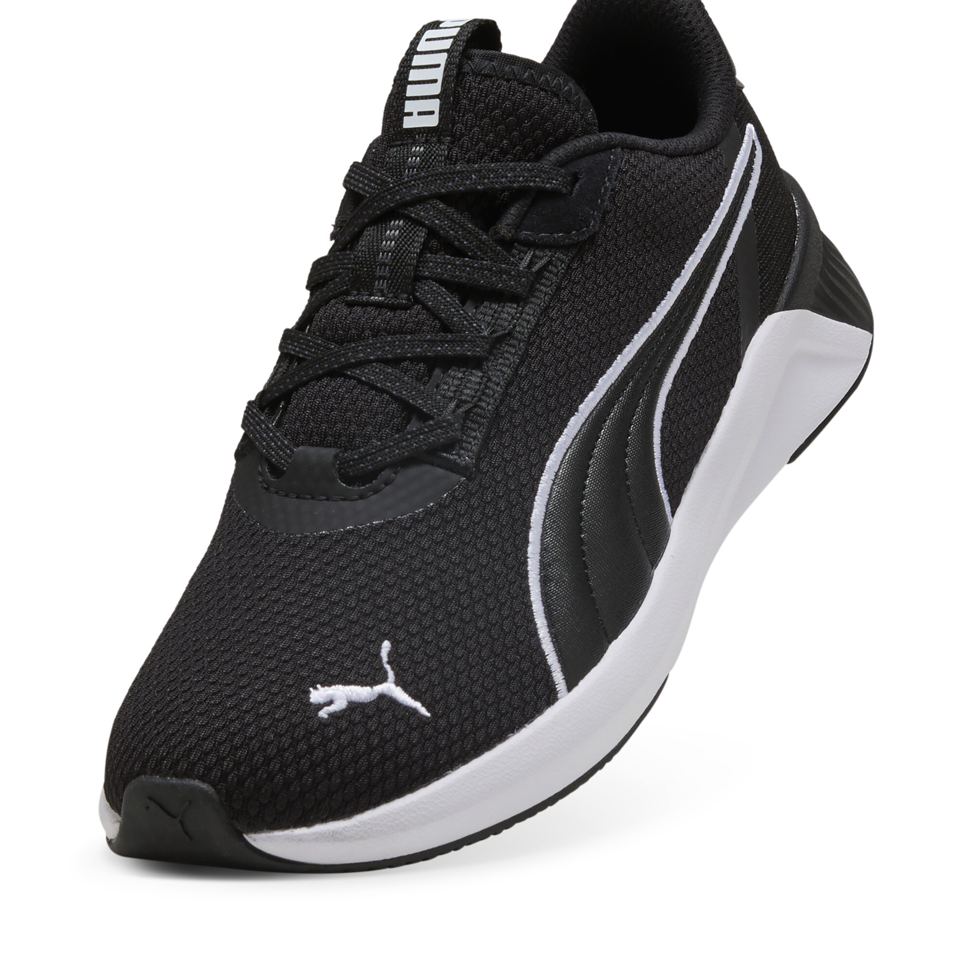 PUMA Softride Harli hardloopschoenen voor Dames, Wit/Zwart/Grijs