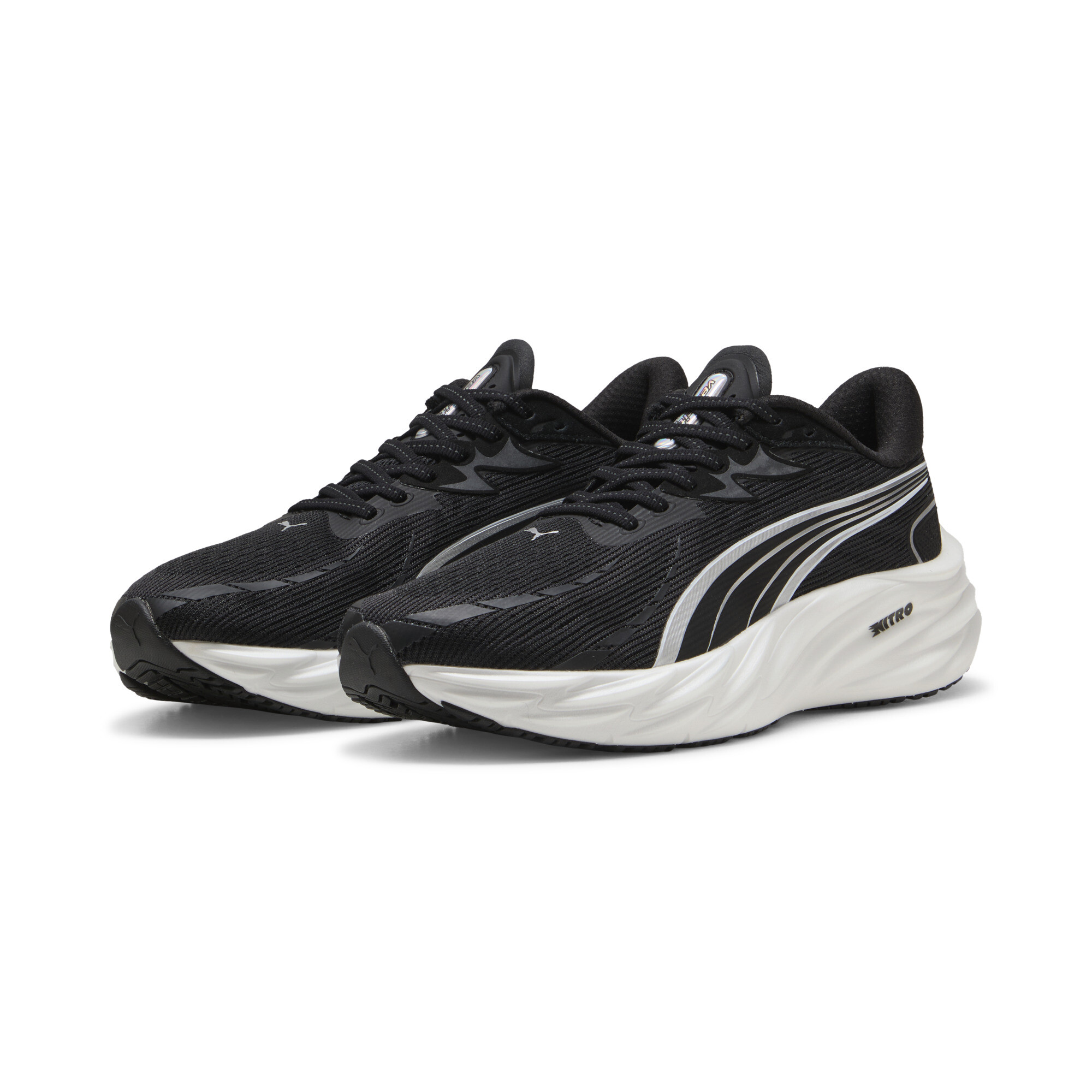 PUMA Velocity NITROâ¢ 4 hardloopschoenen voor Heren, Zwart/Zilver, Maat 44,5 thumbnail 6