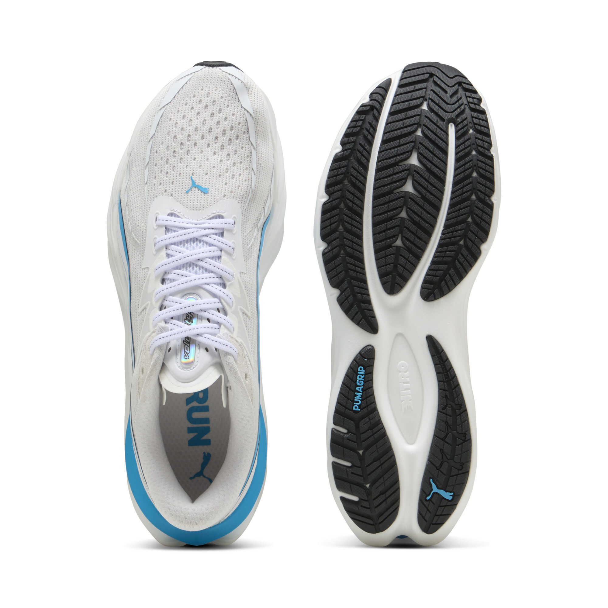 PUMA Velocity NITROâ¢ 4 hardloopschoenen voor Heren, Blauw/Wit, Maat 47 thumbnail 4