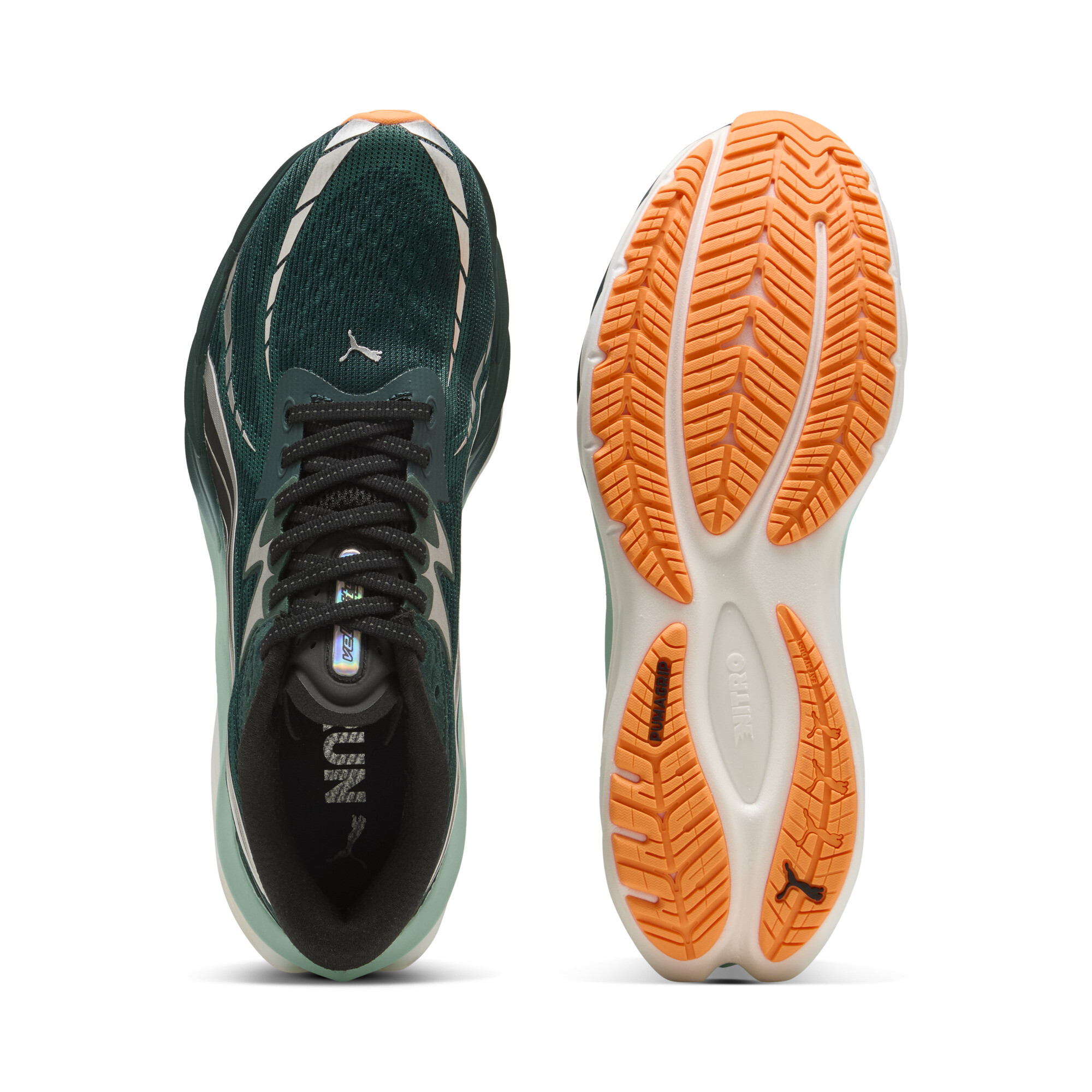 PUMA Velocity NITROâ¢ 4 hardloopschoenen voor Heren, Groen, Maat 43 thumbnail 4
