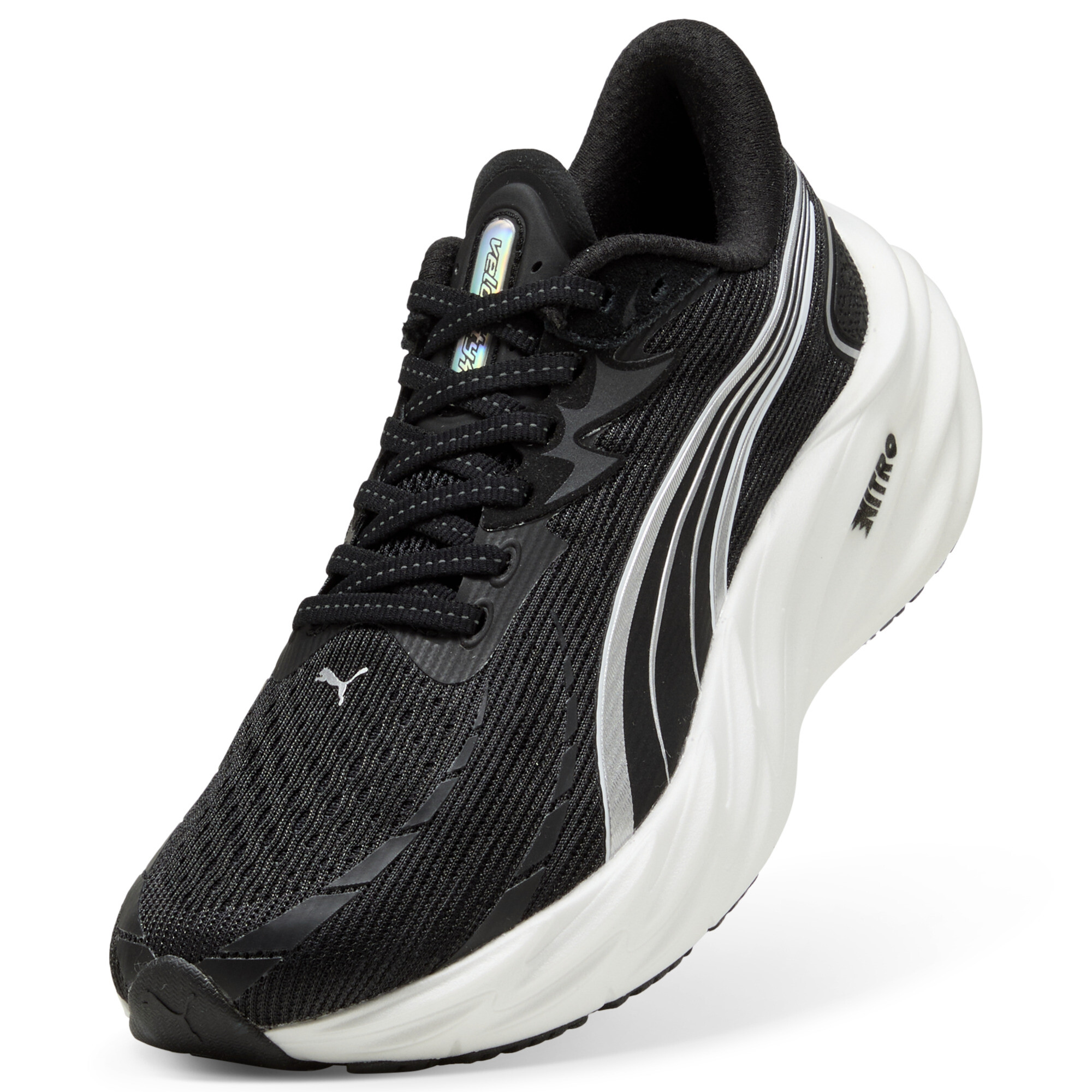 PUMA Velocity NITROâ¢ 4 hardloopschoenen voor Dames, Zwart/Wit, Maat 37 thumbnail 2