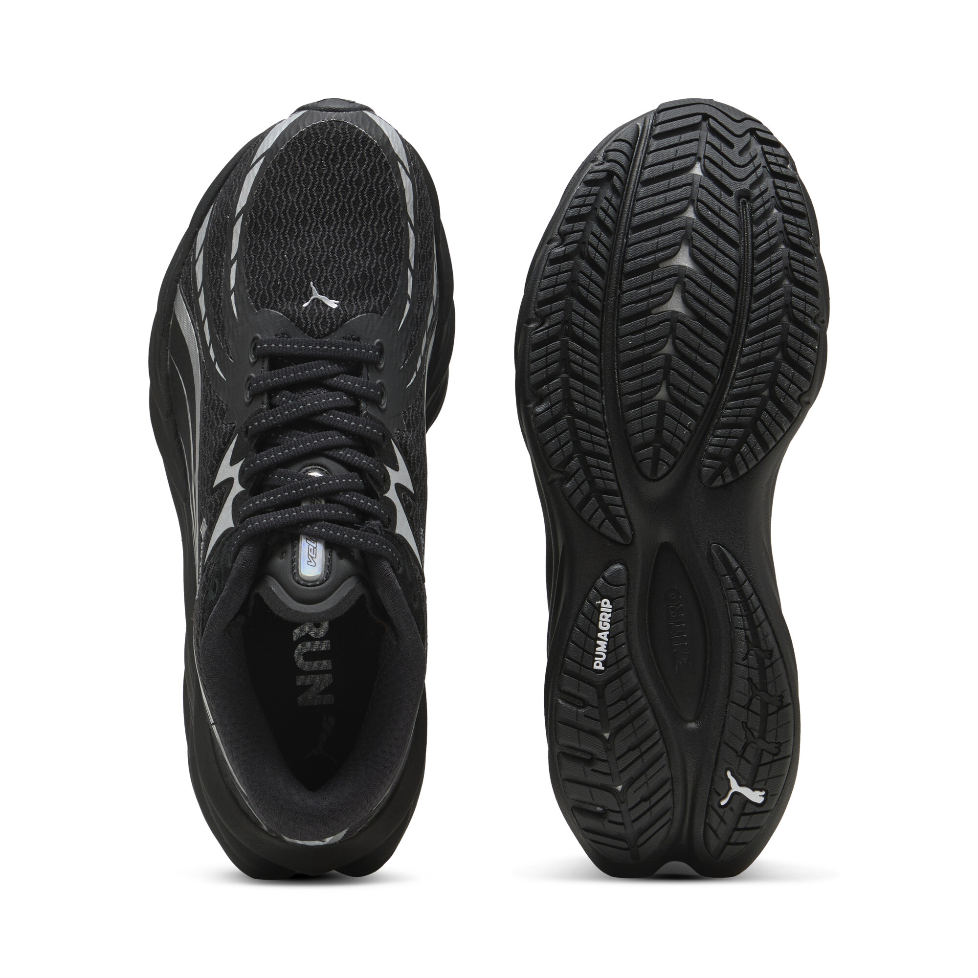 PUMA Velocity NITROâ¢ 4 GTX hardloopschoenen voor Dames, Zwart/Zilver, Maat 42 thumbnail 4