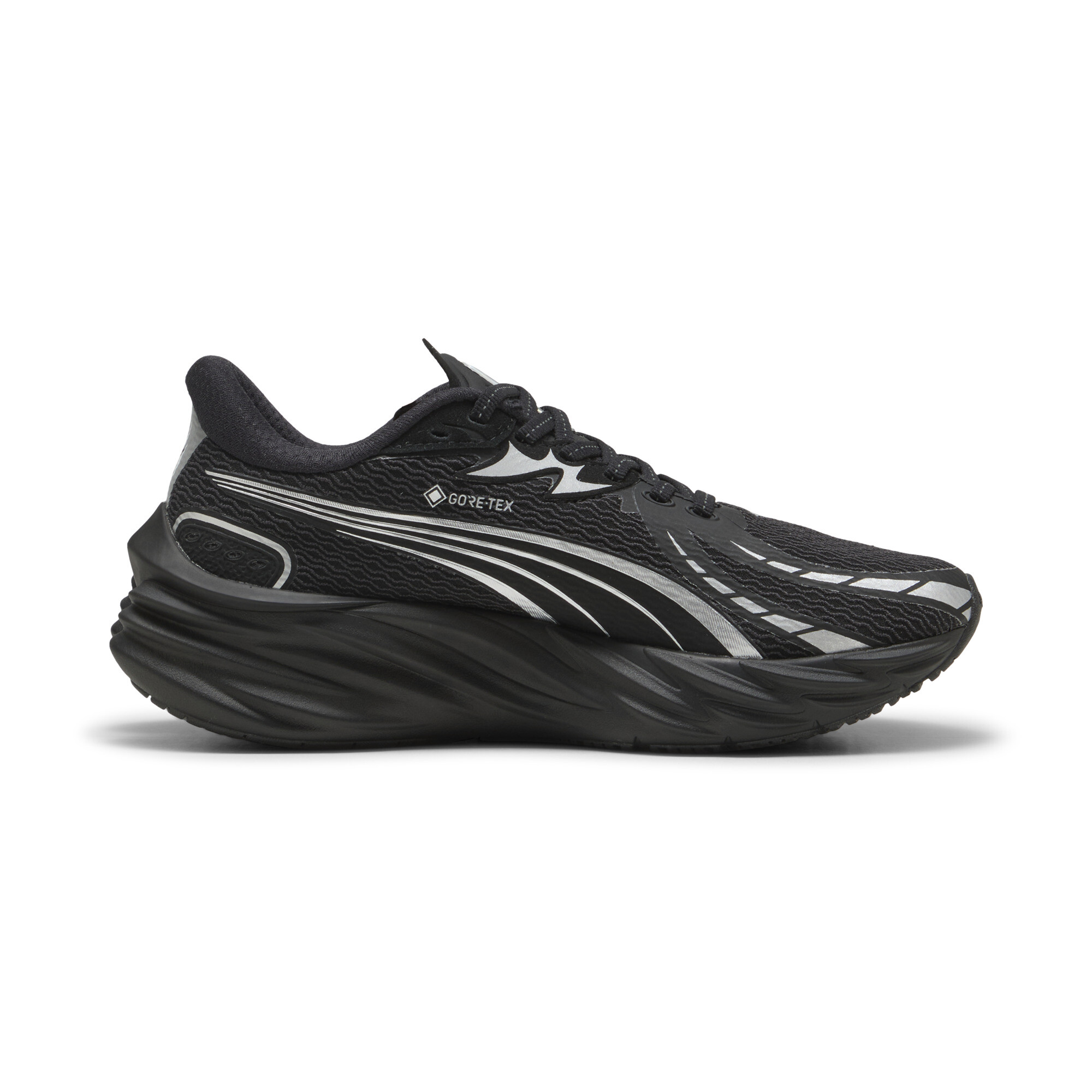 PUMA Velocity NITROâ¢ 4 GTX hardloopschoenen voor Dames, Zwart/Zilver, Maat 42 thumbnail 3