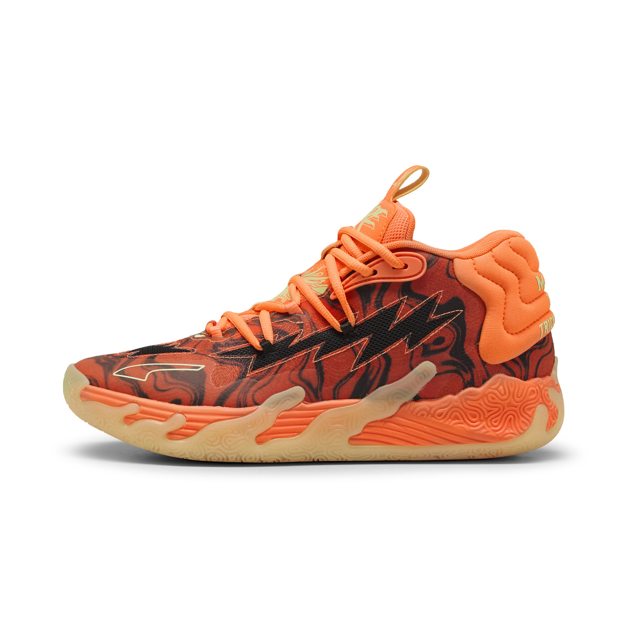 Puma MB.03 Halloween Basketballschuhe | Mit Colorful | Orange Pes/Black | Größe: 46