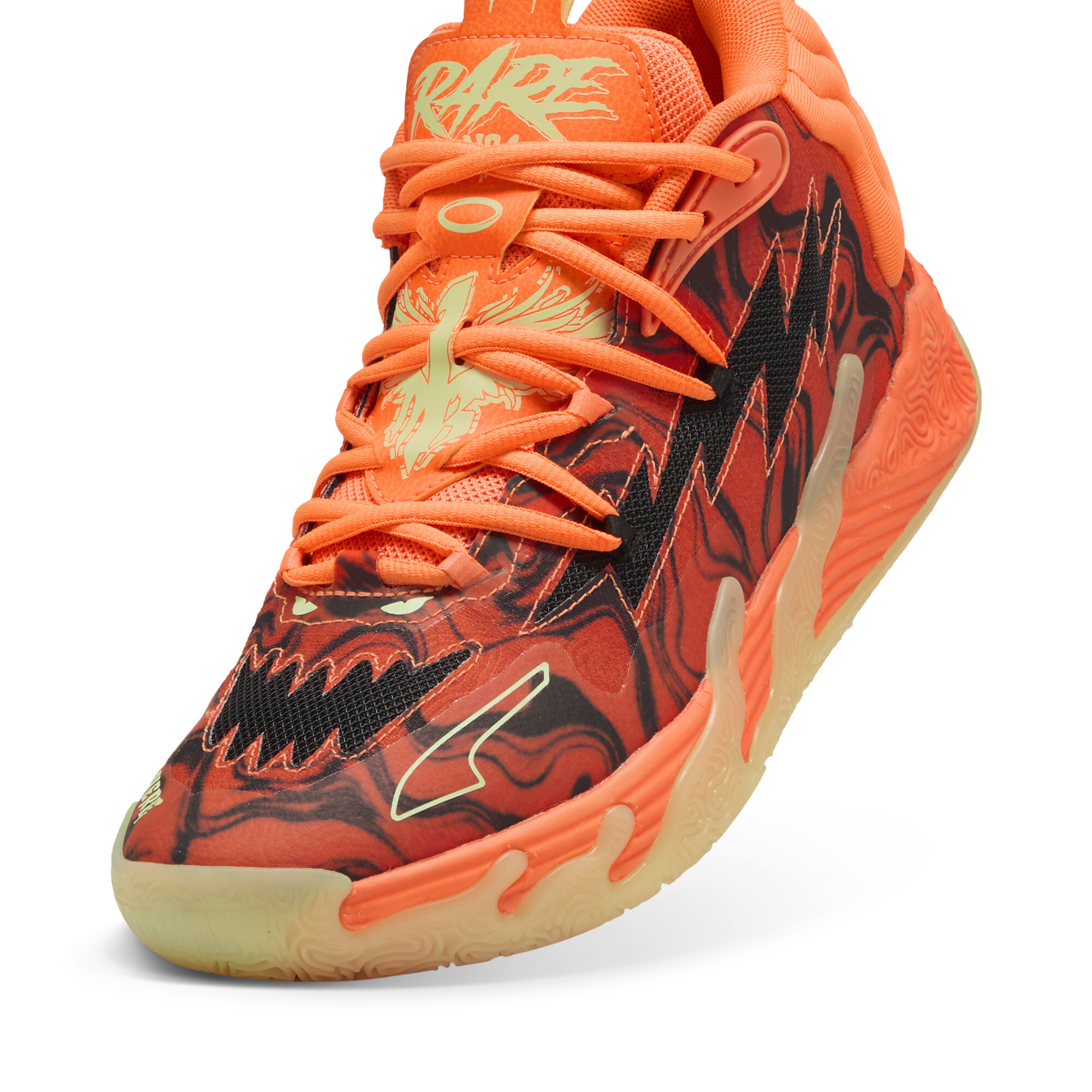 Puma MB.03 Halloween Basketball Shoes, Orange, Size 39, Shoes