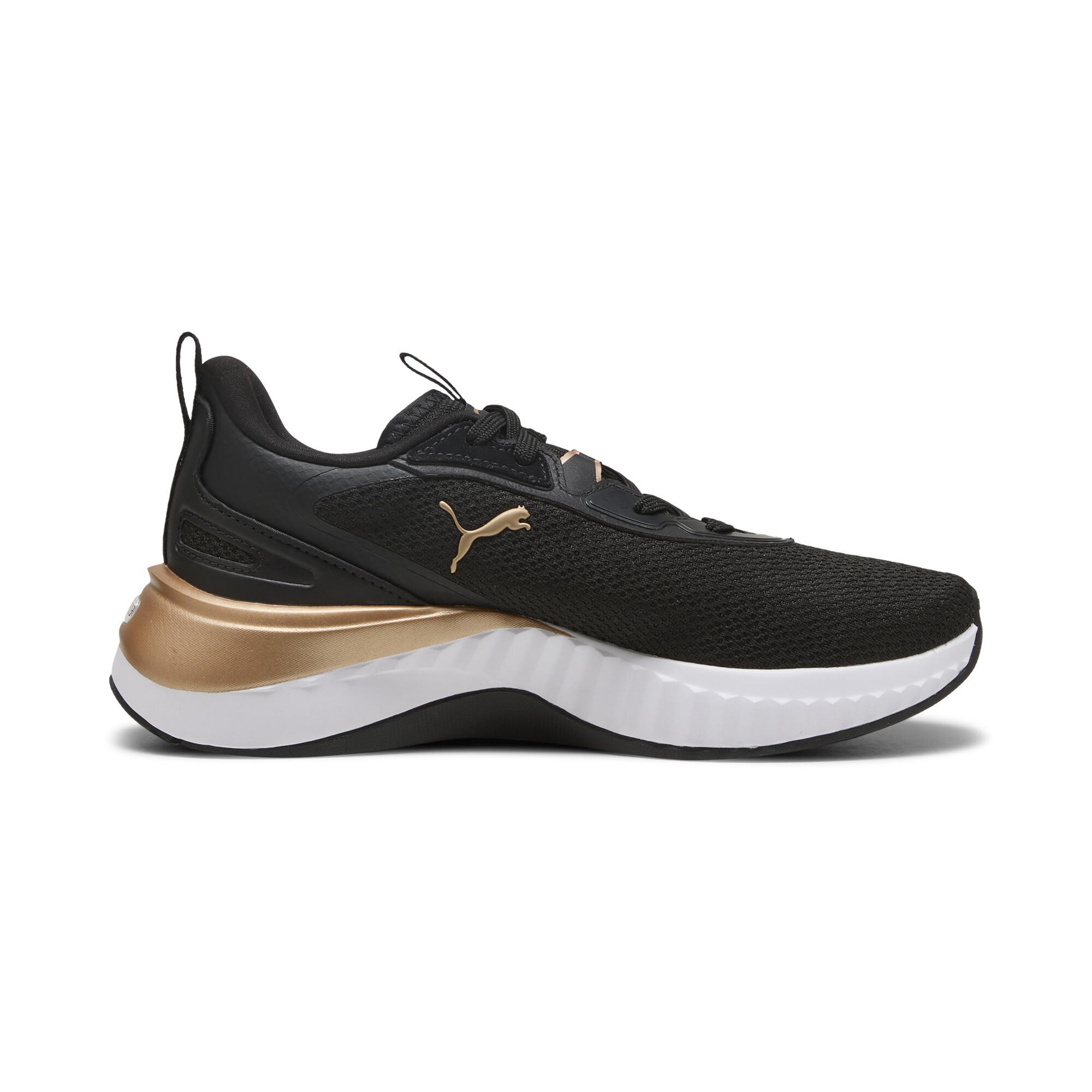 PUMA Softride Sera hardloopschoenen voor Dames, Zwart/Goud, Maat 37 thumbnail 3