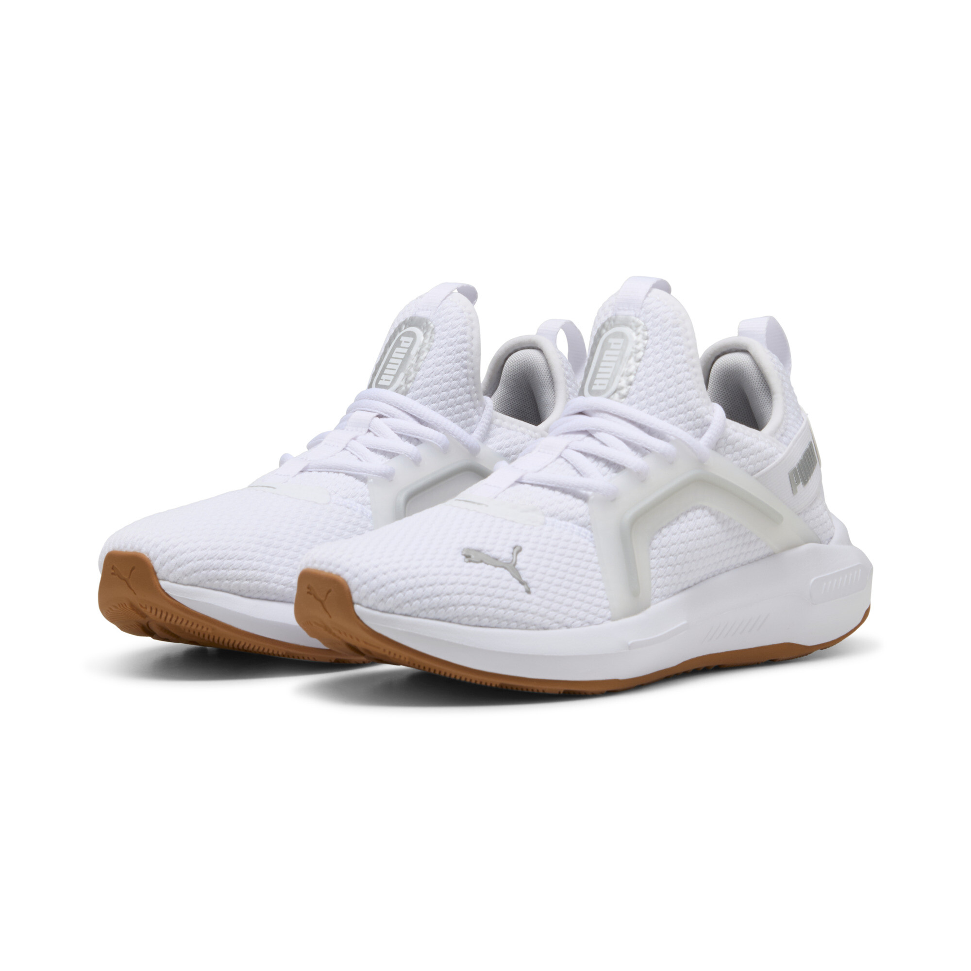 PUMA Softride Enzo 5 hardloopschoenen voor Dames, Zwart/Wit/Zilver, Maat 41 thumbnail 6