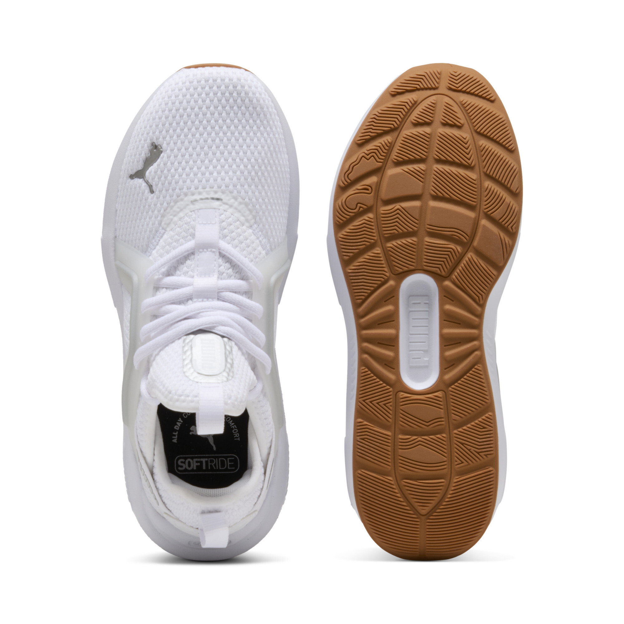 PUMA Softride Enzo 5 hardloopschoenen voor Dames, Zwart/Wit/Zilver, Maat 41 thumbnail 4