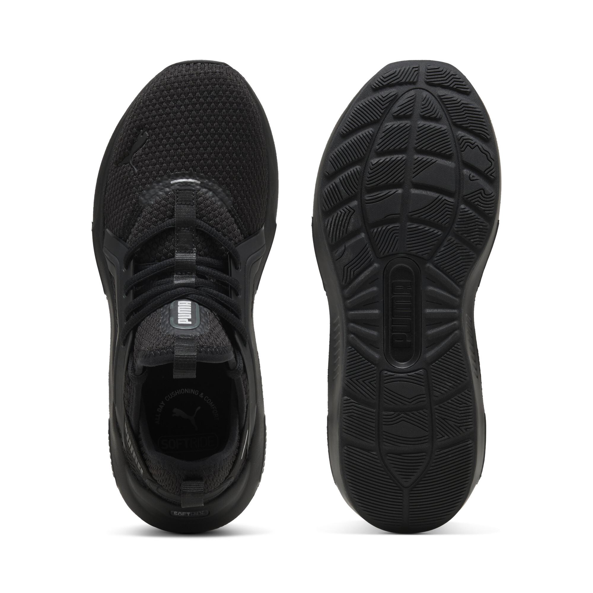 PUMA Softride Enzo 5 hardloopschoenen voor Dames, Zwart/Zilver, Maat 38,5 thumbnail 4