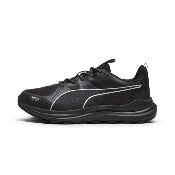Puma Reflect Lite Trail Ptx Women's Running Shoes In Black- Silver-cool Dark Gray