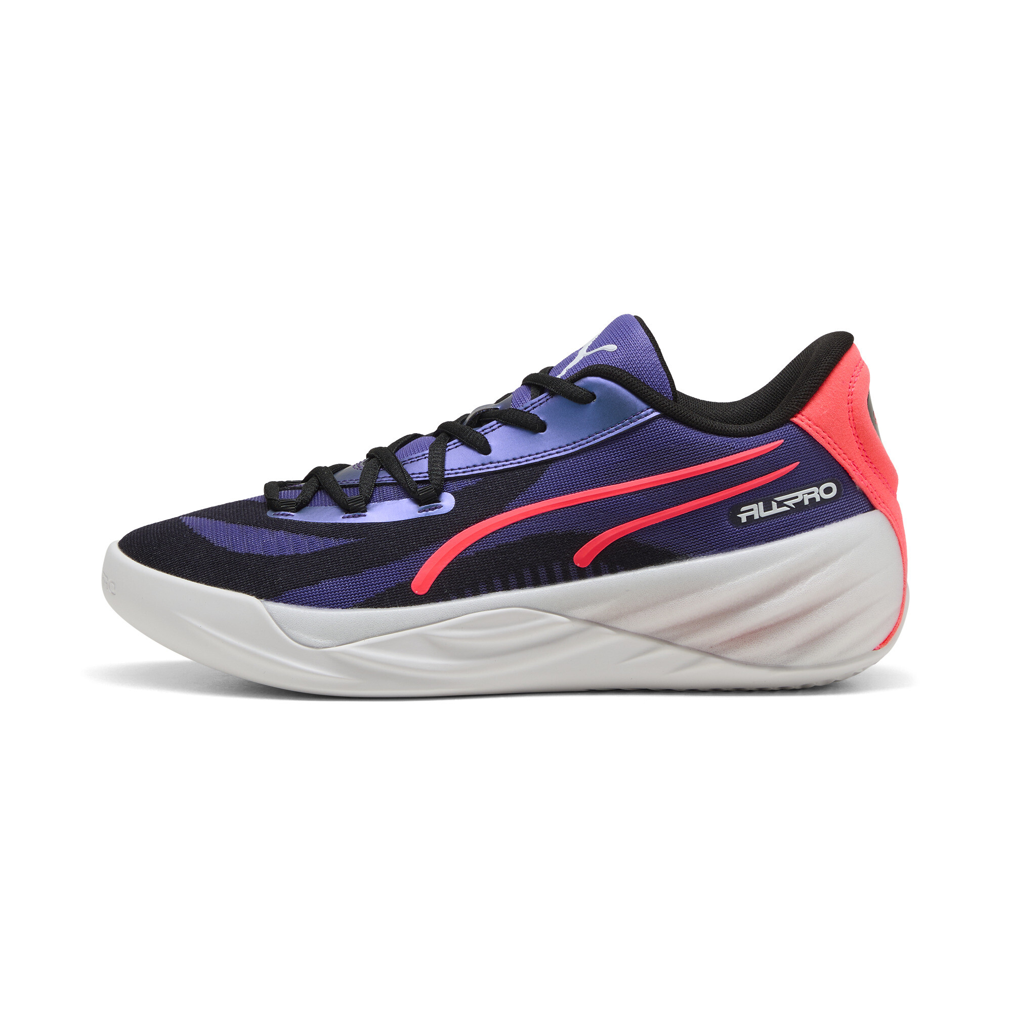 Puma All Pro NITRO™ Basketballschuhe | Mit Plain | Violet/Black/Pink Alert | Größe: 42