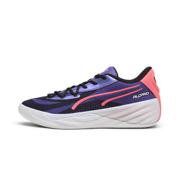 Puma All-pro Nitro™ Men's Basketball Shoes In Team Violet- Black-pink Alert