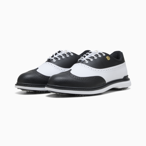 PUMA Royale Wingtip Golf Shoes Men, PUMA Black-PUMA White-Glacial Gray, large-ZAF
