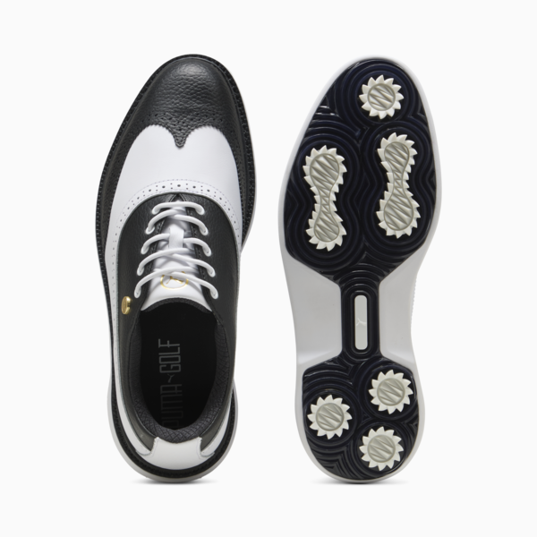 PUMA Royale Wingtip Golf Shoes Men, PUMA Black-PUMA White-Glacial Gray, large-ZAF