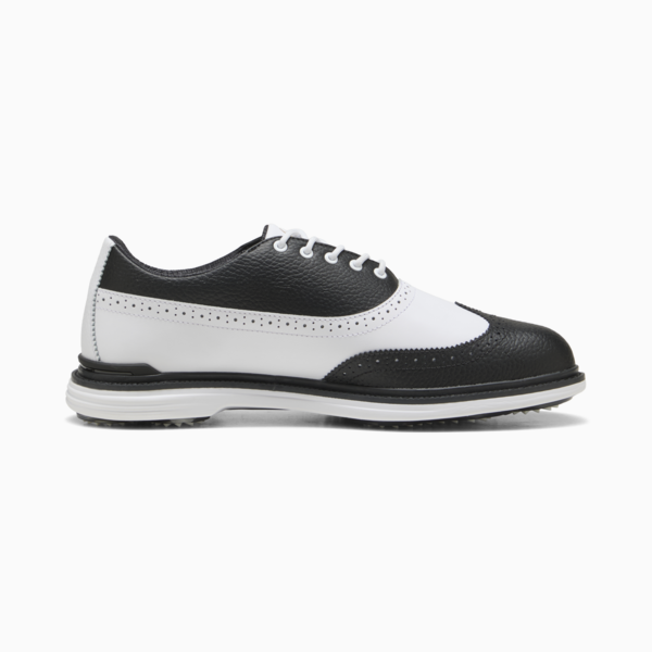 PUMA Royale Wingtip Golf Shoes Men, PUMA Black-PUMA White-Glacial Gray, large-ZAF