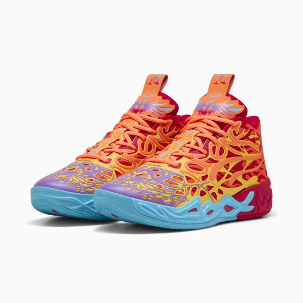 Tenis de básquet MB.04 Phoenix, PUMA Red-Orange Glow-Fluro Orange Pes-Purple Glimmer, large-MEX