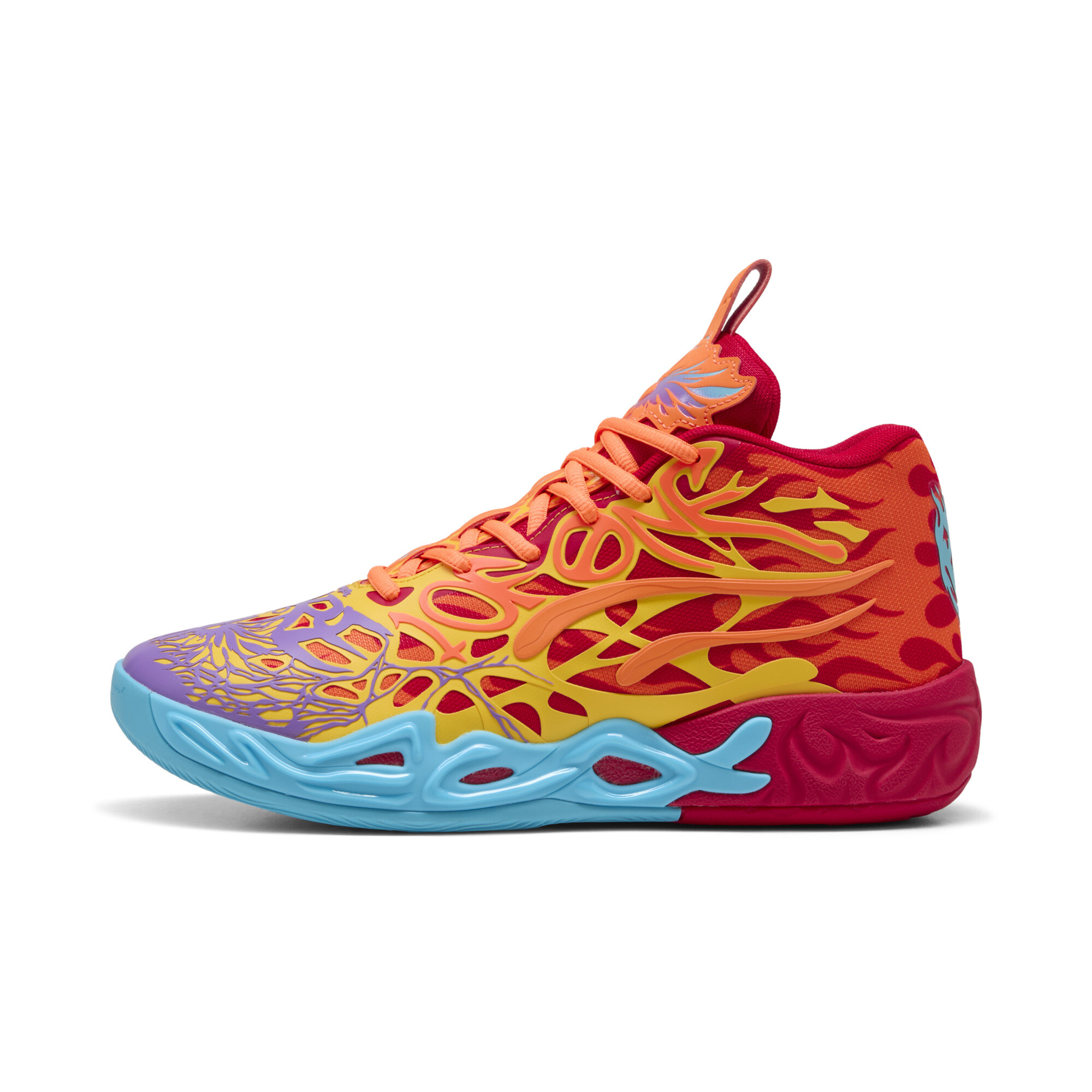 Puma MB.04 Phoenix Basketballschuhe Unisex | Mit Colorful | Red/Orange Glow/Orange Pes | Größe: 45