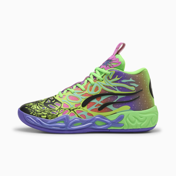 MB.04 Be You Basketball Shoes Unisex, PUMA Black-Electric Peppermint-Fluro Green Pes, large-ZAF