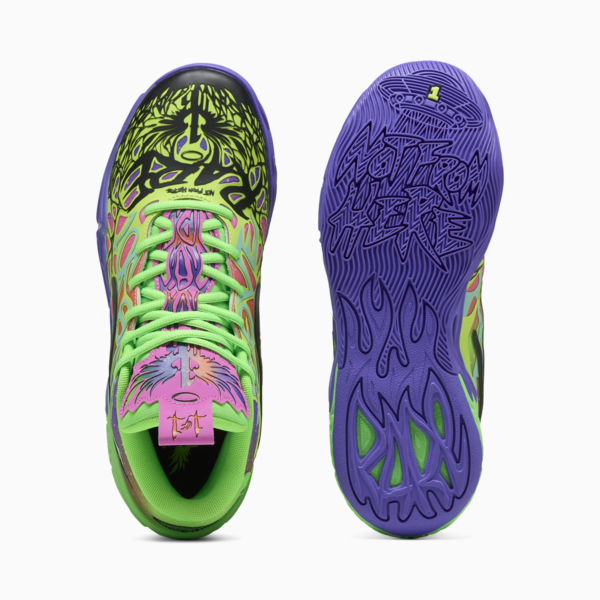 MB.04 Be You Basketball Shoes Unisex, PUMA Black-Electric Peppermint-Fluro Green Pes, large-ZAF