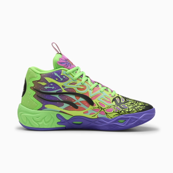 MB.04 Be You Basketball Shoes Unisex, PUMA Black-Electric Peppermint-Fluro Green Pes, large-ZAF