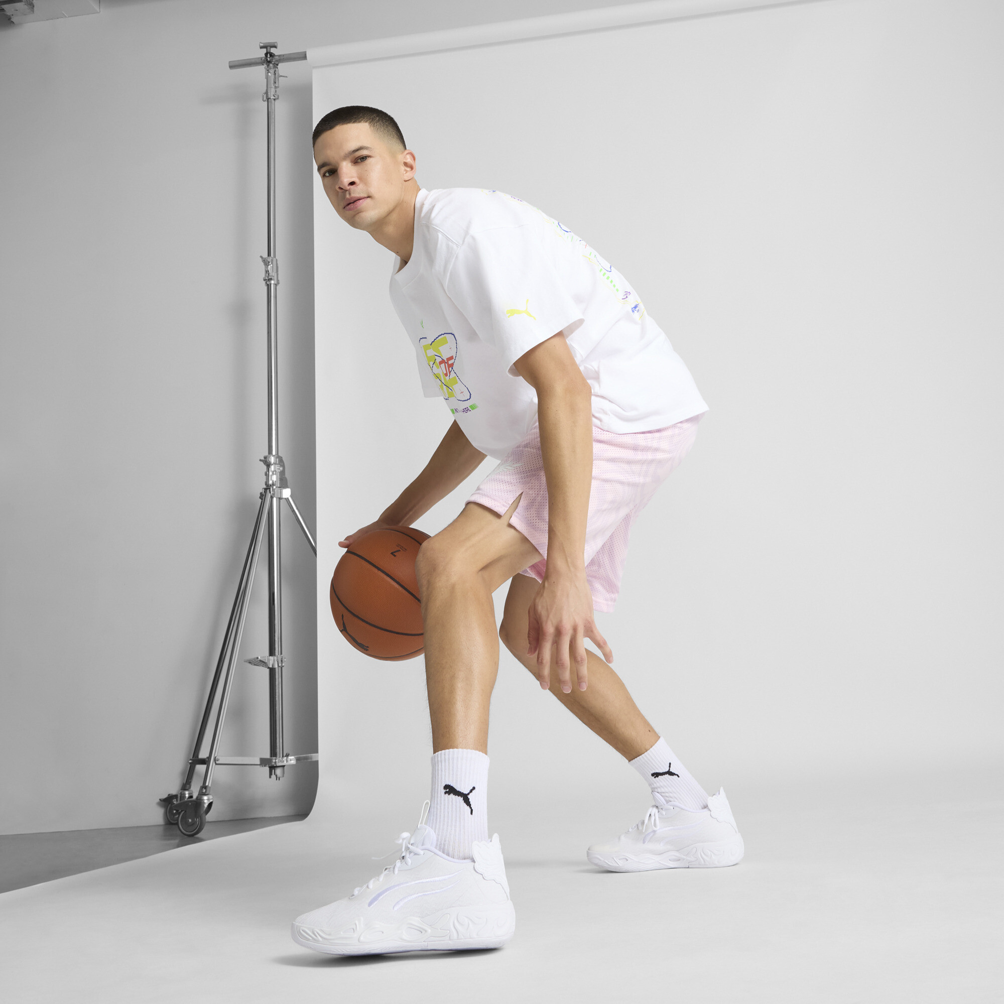 PUMA MB.04 Lo Ice Wit uniseks basketbalschoenen, Maat 39 thumbnail 8