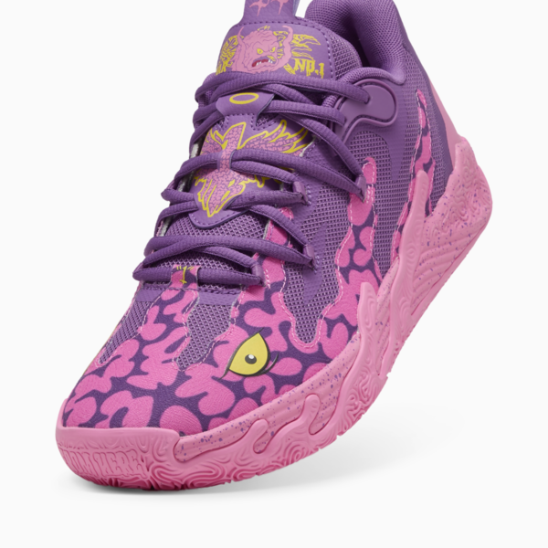 Zapatillas PUMA HOOPS x TORTUGAS NINJA MB.03 Lo Krang, Ultra Violet-Fast Pink-Speed Yellow, large-ARG